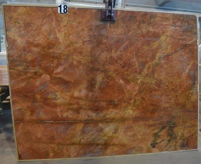 Rosso Damasco lastre 20 mm -marbre précieux rouge foncé
