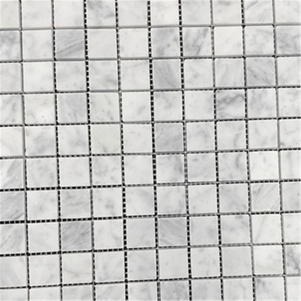 Mosaïque Bianco Carrara C – Carreaux 2,54×2,54 cm, 305x305x10 mm