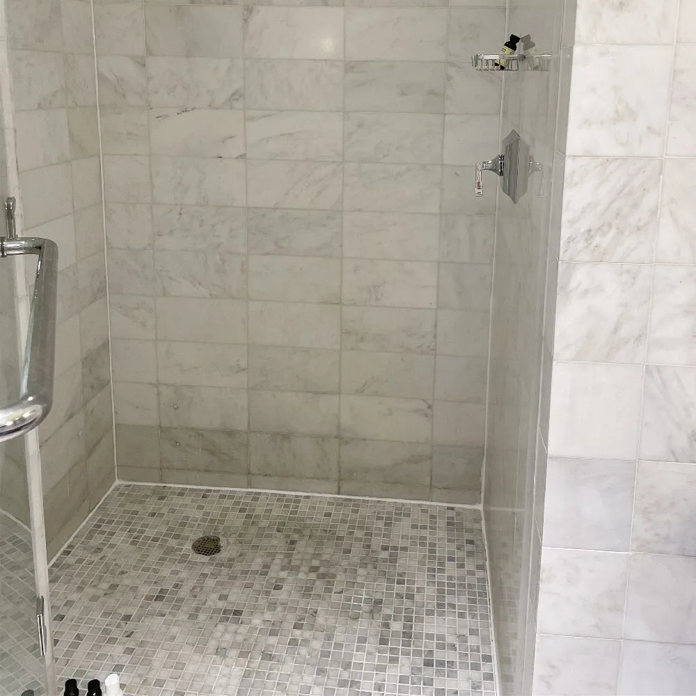bianco carrara white marble 2,54x2,54 piastrella mosaico 305x305x10 mm lucida