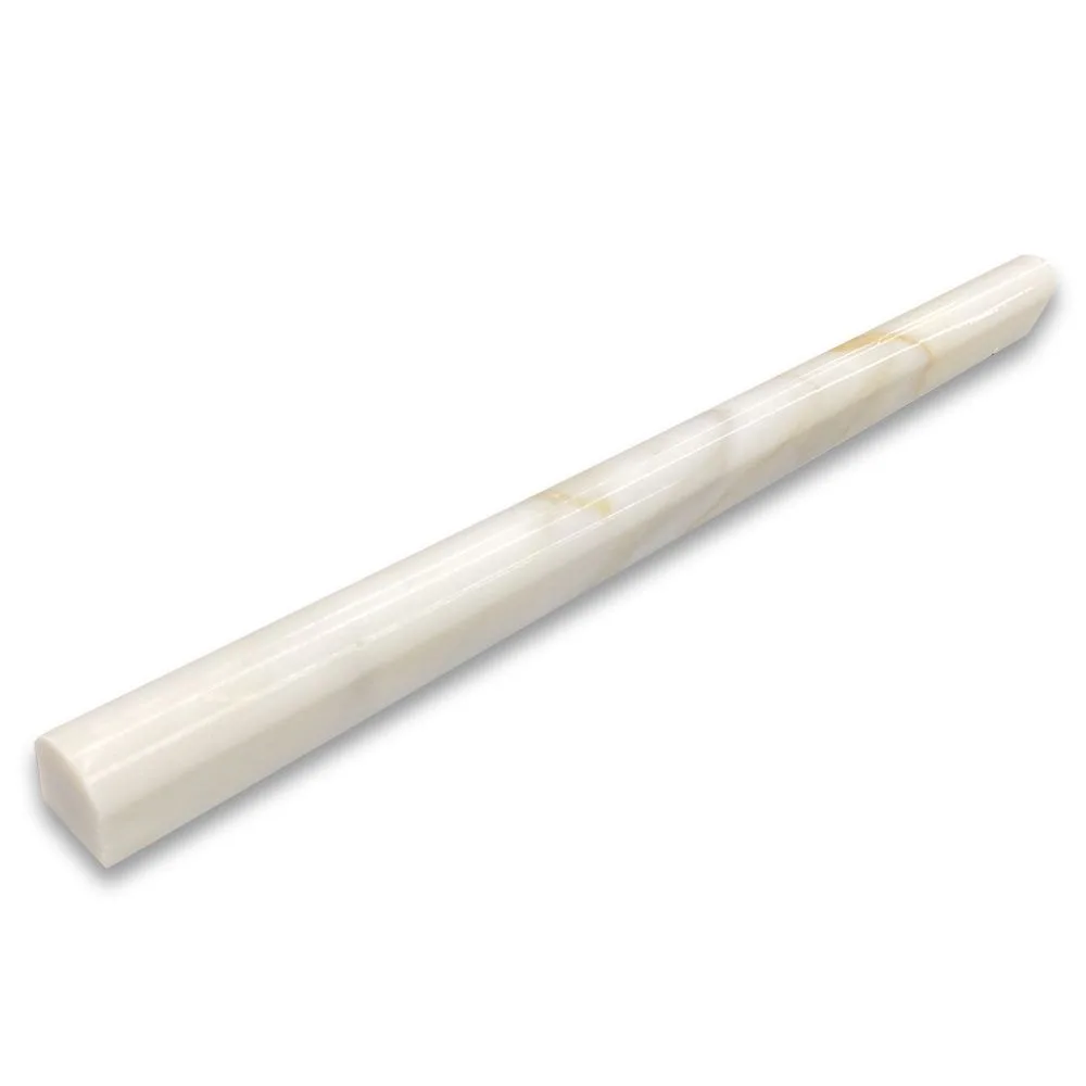 Calacatta Gold : Cadre à bords arrondis poli en marbre 21x305x16 mm