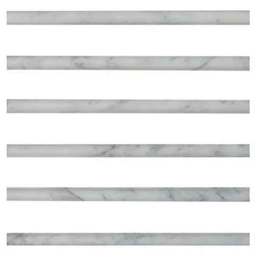 bianco carrara Cornice bullnose lucida in marmo 21x305x16 mm lusso Copia