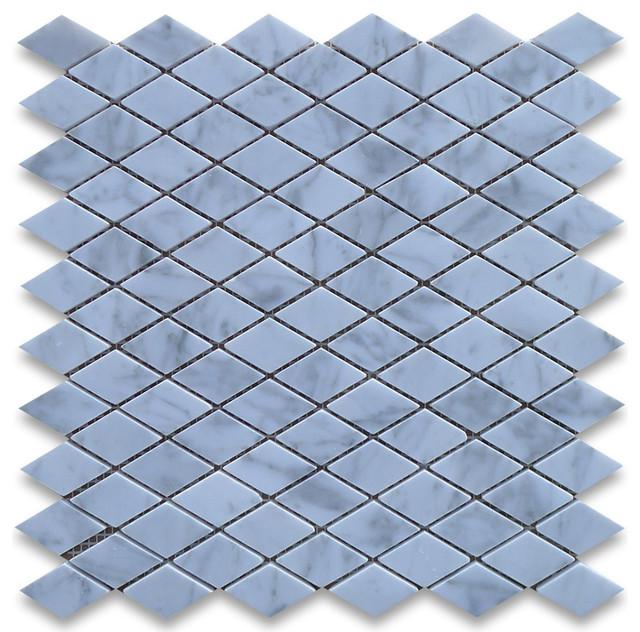 Mosaik Bianco Carrara — Rauten · MDC08