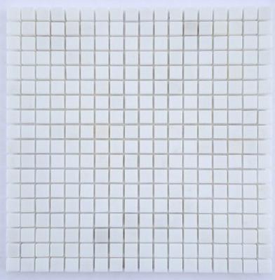 Mosaic Thassos White — square chips 15 × 15 mm · MDCC15