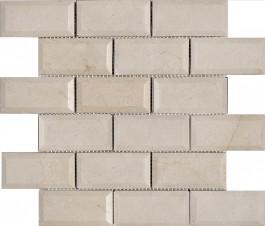 Mosaic Crema Marfil — beveled bricks 50 × 100 mm Beveled · MDCD07