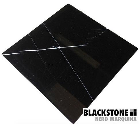 Carreau Nero Marquina — losanges 305 × 305 mm · MDCNM07